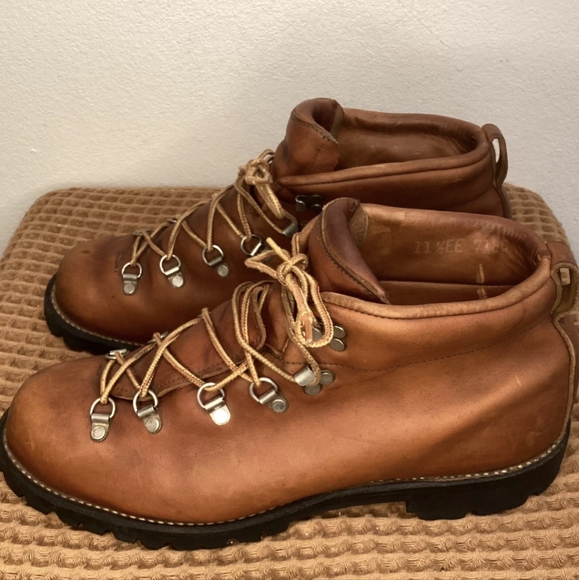 VTG Danner Mountain Light Leather Hiking Boots Mens Sz 11.5 EE WIDE Brown VIBRAM - Picture 5 of 12